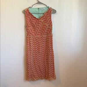 Preowned Women’s size 38 (us 6) Carven sleeveless lace dress